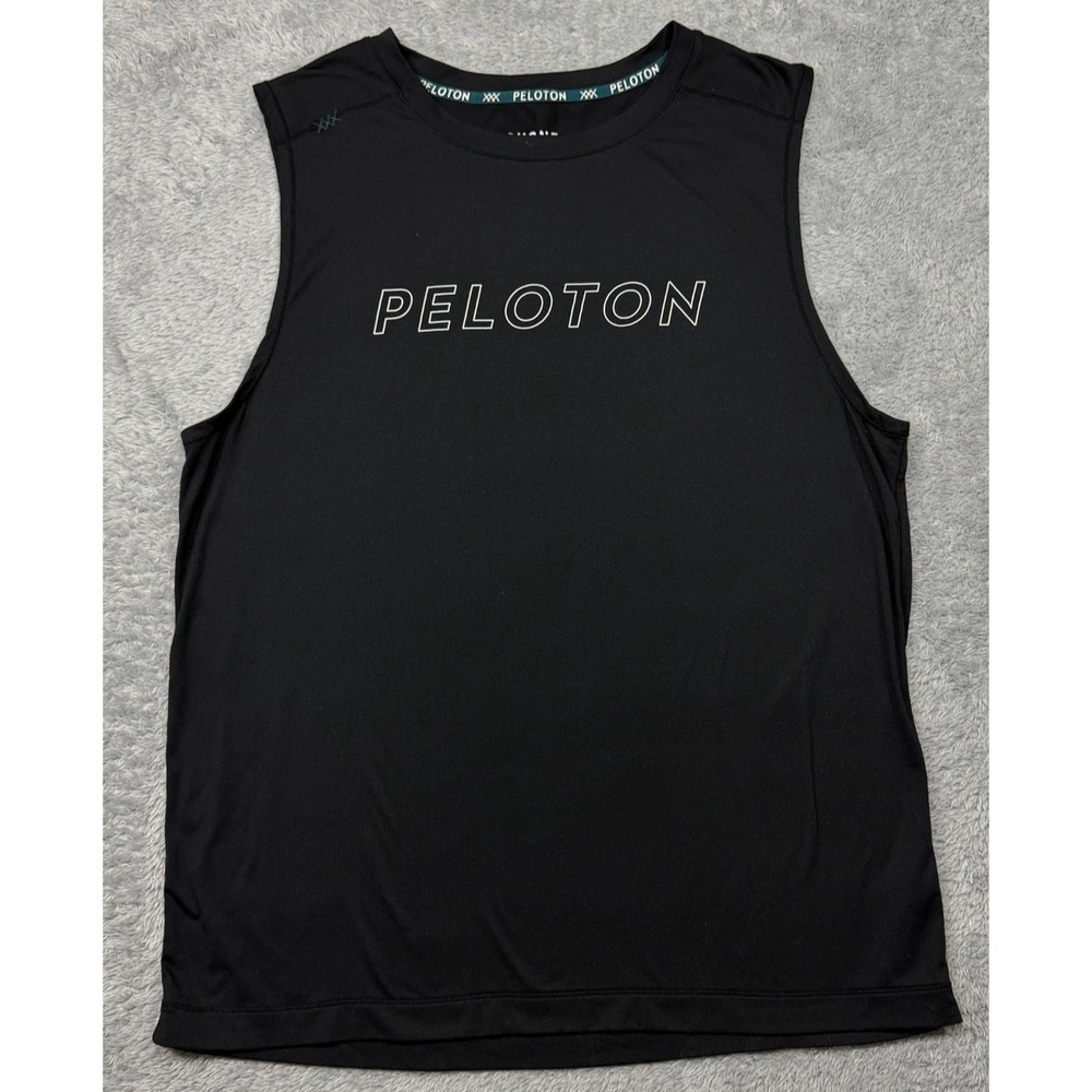 Rhone X Peloton Tank Shirt Mens M Black Sleeveless Top Performance Athletic